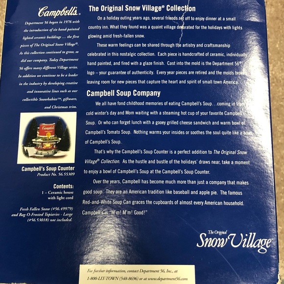 Dept 56 Campbell’s Soup Counter - Picture 3 of 10